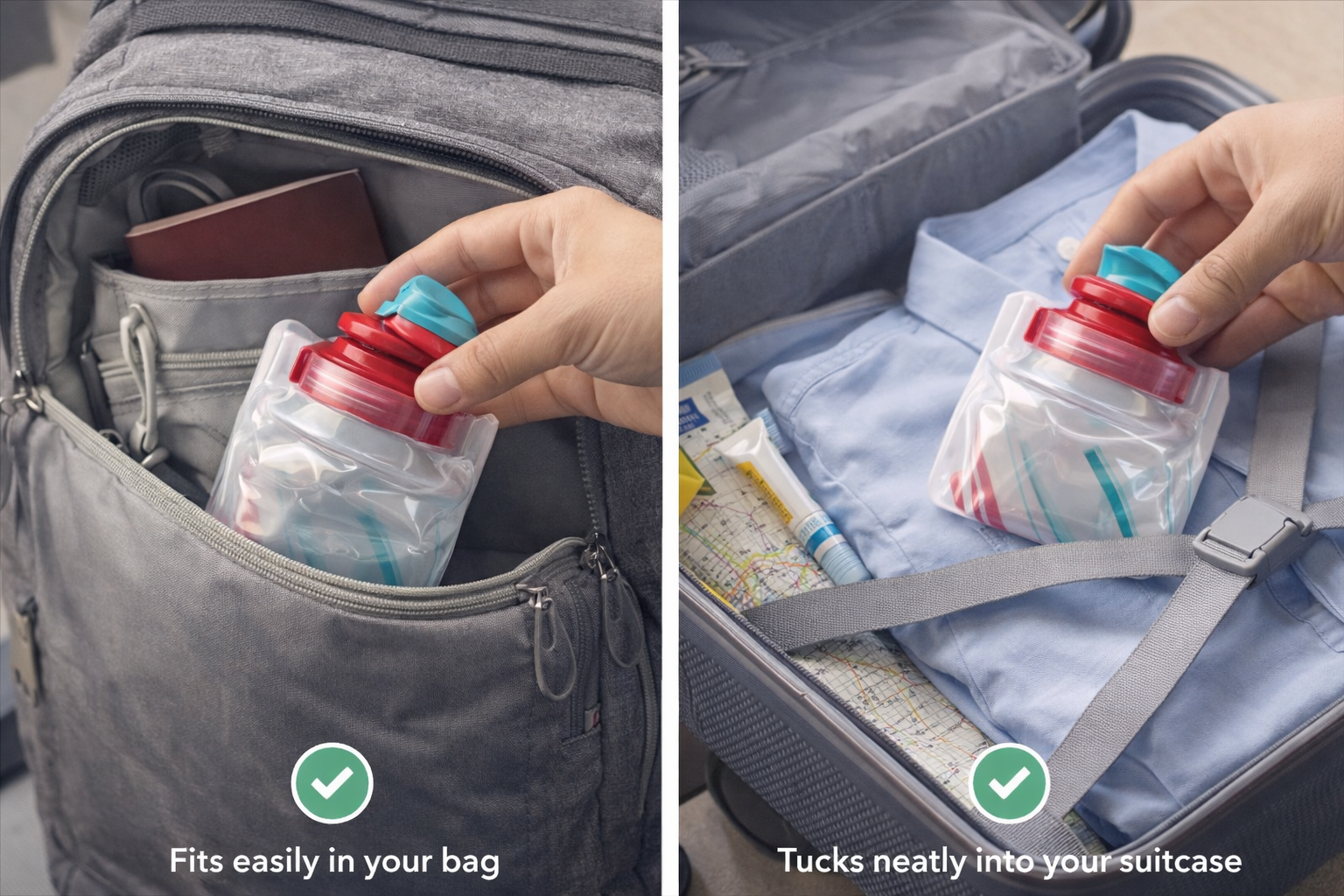 CLEARFLY Collapsible Water Bottle — Travel Edition